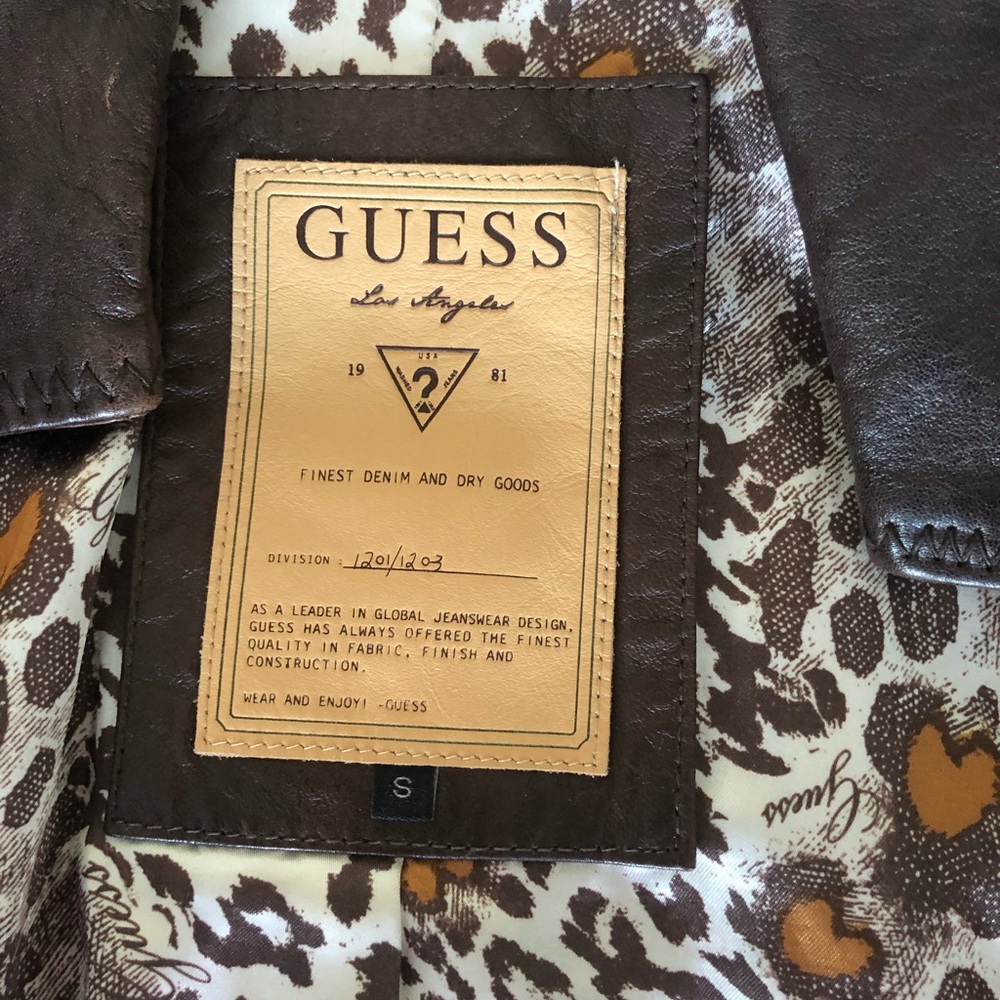 Brown leather jacket size small - Picture 6 of 6